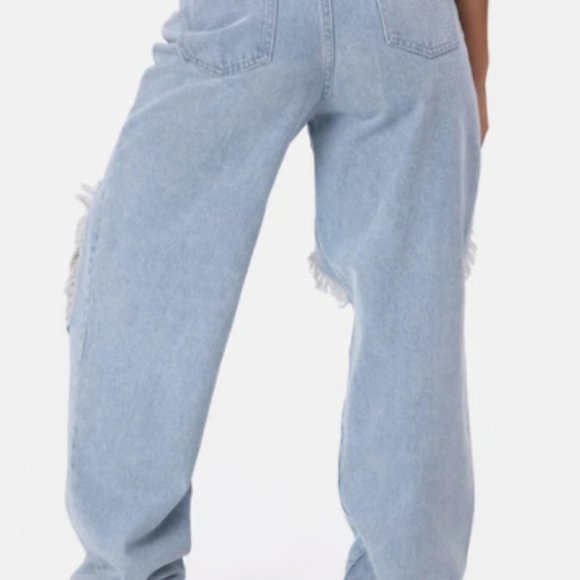 Adika: Sim Wrap-Waist Ripped Jeans | BOYFRIEND (Size Large) - Picture 4 of 4